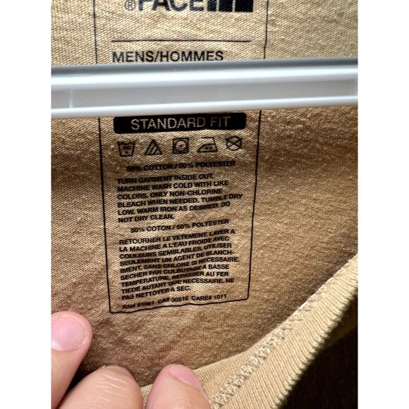 The North Face tan mens standard fit t shirt mens large normcore casual outdoor - Picture 3 of 5